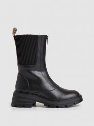Pepe Jeans FOOTWEAR Sztyblety "Soda Mask" w kolorze czarnym rozmiar: 39. Czarne botki Pepe Jeans FOOTWEAR, bez wzorów, z jeansu, sportowe, bez obcasa, na obcasie, bez zapięcia. Za 309.95 zł.