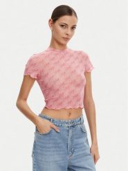 HUGO T-Shirt 50537184 Różowy Slim Fit. Czerwone t-shirty Hugo, m, bez wzorów, z syntetyku, bez kołnierzyka, bez ramiączek. Za 169.99 zł.