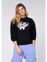 Chiemsee Bluza "Chaska" w kolorze czarnym rozmiar: XS. Czarne bluzy Chiemsee, xs, bez wzorów, z bawełny, bez ramiączek, bez kaptura. Za 86.99 zł.