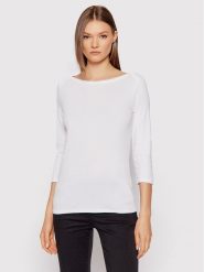 United Colors Of Benetton Bluzka 3GA2E16A1 Biały Regular Fit. Białe bluzki United Colors Of Benetton, m, bez wzorów, z bawełny, bez kołnierzyka, bez ramiączek. Za 69.99 zł.