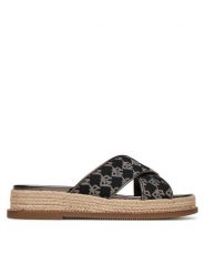 DKNY Espadryle K1564874 Czarny. Czarne espadryle DKNY, bez wzorów, z materiału, bez obcasa. Za 399.99 zł.