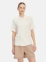 Tommy Hilfiger Koszula WW0WW44683 Beżowy Relaxed Fit. Brązowe koszule Tommy Hilfiger, bez wzorów, z wiskozy, bez kołnierzyka, bez ramiączek. Za 259.99 zł.