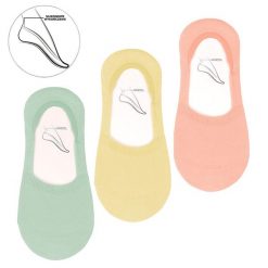 Stopki Damskie Moraj Mix Kolor 3 Pary. Brązowe skarpetki Moraj, bez wzorów, z bawełny. Za 27.99 zł.