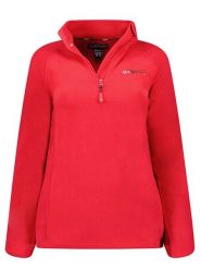 Geographical Norway Bluza polarowa "Tug" w kolorze czerwonym rozmiar: XXL. Czerwone bluzy bez kaptura Geographical Norway, xxl, bez wzorów, z materiału. Za 66.00 zł.