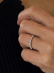 OR Carats Złoty pierścionek z diamentami rozmiar: 58. Szare pierścionki OR Carats, z diamentem, złote. Za 507.51 zł.