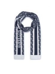 Guess Szalik W4BZ22 Z3JD2 Granatowy. Niebieskie szaliki i kominy Guess, z aplikacjami, z materiału. Za 239.99 zł.