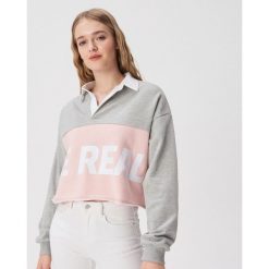 Bluza z kołnierzem - Jasny szar. Bluzy marki Sinsay. Za 39.99 zł.