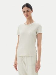 EA7 Emporio Armani T-Shirt 7W000133 AF10373 U1112 Beżowy Regular Fit. Brązowe t-shirty EA7 Emporio Armani, xl, bez wzorów, z bawełny, bez kołnierzyka, bez ramiączek. Za 239.99 zł.