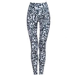 Legginsy sportowe damskie DEEP TRIP Dudle. Czarne legginsy sportowe DEEP TRIP, l, bez wzorów, z elastanu, na fitness i siłownię. Za 179.00 zł.