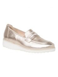 HASSIA Skórzane mokasyny "Sevilla" w kolorze złotym rozmiar: 38,5. Żółte mokasyny HASSIA, bez wzorów. Za 404.99 zł.