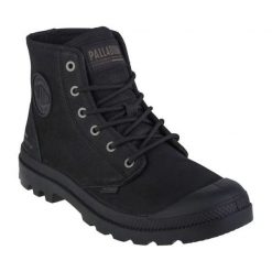 Buty Palladium Pampa Hi Supply Lth W 77963-001-M czarne. Czarne buty treningowe bez wzorów, z gumy, za kostkę, bez zapięcia. Za 752.11 zł.