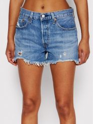Levi's® Szorty jeansowe Original 56327-0081 Niebieski Regular Fit. Niebieskie szorty bez wzorów, z bawełny. Za 249.99 zł.