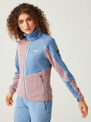Regatta Kurtka polarowa "Lindalla VII" w kolorze błękitno-jasnoróżowym rozmiar: 40. Niebieskie kurtki Regatta, bez wzorów, z materiału, bez kaptura. Za 124.45 zł.
