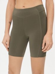 Reebok Szorty sportowe Yoga Performance IM4041 Zielony Tight Fit. Zielone szorty sportowe Reebok, bez wzorów, z syntetyku, na jogę i pilates. Za 109.99 zł.