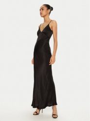 BARDOT Sukienka wieczorowa 57516DB7 Czarny Regular Fit. Czarne sukienki Bardot, bez wzorów, z wiskozy, wizytowe, bez kołnierzyka, bez ramiączek. Za 399.99 zł.