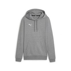 Bluza damska z kapturem Puma TeamGoal. Szare bluzy Puma, bez wzorów, z dresówki, sportowe, bez ramiączek, z kapturem. Za 216.50 zł.