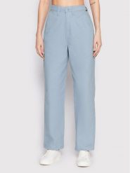Vans Spodnie materiałowe Authentic VN0A7RPA Błękitny Relaxed Fit. Niebieskie spodnie materiałowe Vans, bez wzorów, z bawełny. Za 289.99 zł.