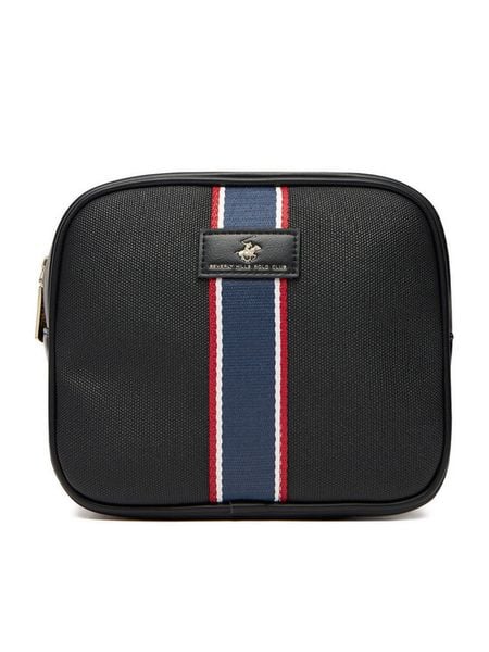 Beverly Hills Polo Club Kosmetyczka CEO-BHPC-W1-009-AW25 Czarny. Czarne torebki klasyczne Beverly Hills Polo Club, bez wzorów, z materiału, bez dodatków. Za 79.99 zł.