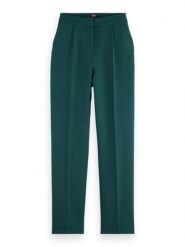 Scotch & Soda Spodnie w kolorze morskim rozmiar: W31/L32. Niebieskie spodnie materiałowe Scotch & Soda, bez wzorów, z materiału, z podwyższonym stanem. Za 179.22 zł.