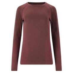 Koszulka treningowa damska Endurance Halen Seamless L/S. Czerwone t-shirty sportowe Endurance, l, bez wzorów, bez ramiączek, do biegania. Za 109.99 zł.