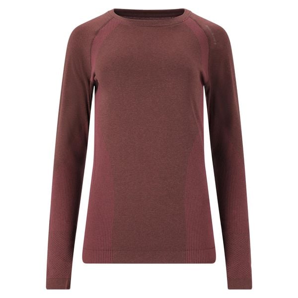 Koszulka treningowa damska Endurance Halen Seamless L/S. Czerwone t-shirty sportowe Endurance, l, bez wzorów, bez ramiączek, do biegania. Za 109.99 zł.