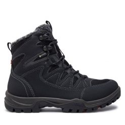 Trekkingi ECCO. Czarne buty trekkingowe ECCO, z gore-texu, bez zapięcia. Za 589.99 zł.
