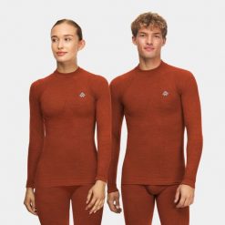 Bluza termoaktywne unisex Alpinus Merino Aoraki. Brązowe bielizna termoaktywna damska Alpinus, bez wzorów, bez ramiączek, narciarskie. Za 299.00 zł.
