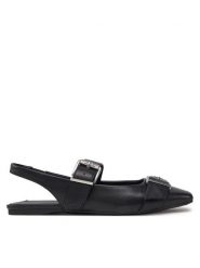 KARL LAGERFELD Sandały Konnie KL40186A Czarny. Czarne sandały KARL LAGERFELD, bez wzorów, ze skóry, bez obcasa, na płaskiej podeszwie, bez zapięcia. Za 819.99 zł.