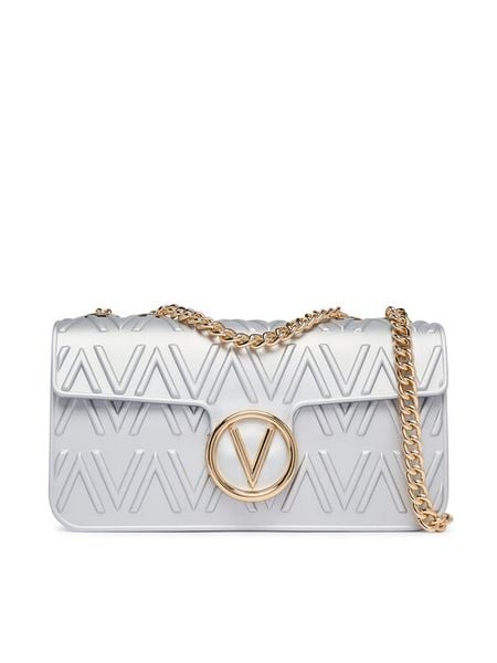 Valentino Torebka Alexia Summer VBSA0N09 Srebrny. Szare listonoszki Valentino, bez wzorów, ze skóry, bez dodatków. Za 262.99 zł.