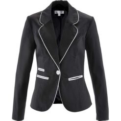 Żakiet ze stretchem bonprix czarno-biały. Marynarki i żakiety marki bonprix. Za 129.99 zł.