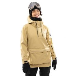 Damska kurtka snowboardowa Sporty zimowe Siroko W3-W Kamui. Brązowe kurtki narciarskie SIROKO, na zimę, bez wzorów, z softshellu, bez kaptura, narciarskie. Za 673.00 zł.