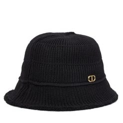 Kapelusz TWINSET. Czarne kapelusze Twinset, bez wzorów. Za 299.99 zł.