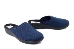 METEOR 709 Marianna granat, kapcie damskie. Niebieskie kapcie Meteor, bez wzorów. Za 50.99 zł.
