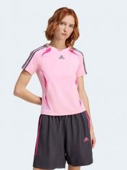 Adidas Koszulka sportowa w kolorze jasnoróżowym rozmiar: XL. Różowe t-shirty sportowe adidas, xl, bez wzorów, bez ramiączek, outdoorowe. Za 119.95 zł.