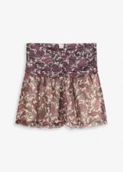 Spódnica mini. Brązowe spódnice bonprix, bez wzorów, mini. Za 27.99 zł.