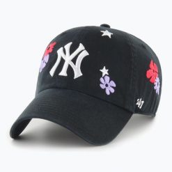 Czapka z daszkiem 47 Brand MLB New York Yankees Flora CLEAN UP. Czarne czapki z daszkiem 47 Brand, bez wzorów. Za 139.99 zł.