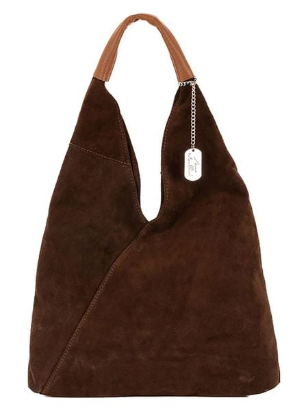 Anna Morellini Skórzany shopper bag "Eleonora" w kolorze brązowym - 40 x 31 x 2 cm rozmiar: onesize. Brązowe shopper bag Anna Morellini, bez wzorów, z materiału, na ramię, bez dodatków. Za 217.99 zł.