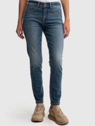 Jeansy damskie ciemnoniebieskie Maggie 494. Niebieskie jeansy BIG STAR, l, bez wzorów, z bawełny, retro. W wyprzedaży za 249.99 zł.