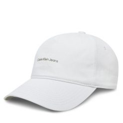 Czapka z daszkiem Calvin Klein Jeans. Białe czapki z daszkiem Calvin Klein Jeans, bez wzorów, z jeansu. Za 119.99 zł.