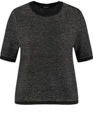 TAIFUN Sweter w kolorze czarnym rozmiar: 46. Czarne swetry Taifun, bez wzorów, bez ramiączek. Za 135.49 zł.