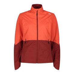 Damska kurtka wodoodporna CMP. Czerwone kurtki przejściowe sportowe CMP, xs, bez wzorów, z materiału, z kapturem, trekkingowe. Za 429.55 zł.