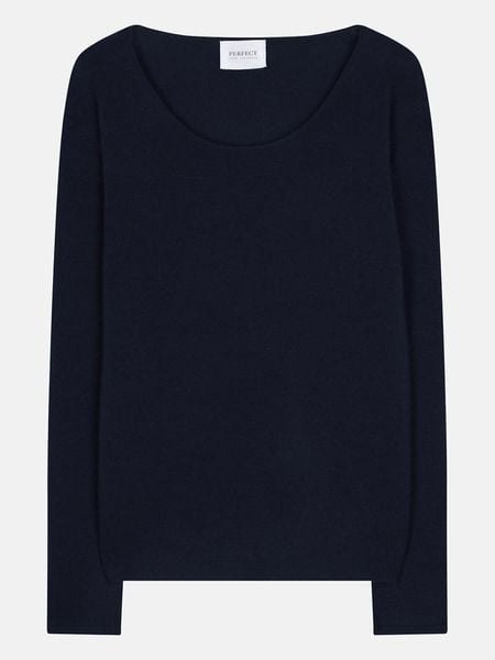Perfect Cashmere Kaszmirowy sweter "Lindsay" w kolorze granatowym rozmiar: XL. Niebieskie swetry Perfect Cashmere, xl, bez wzorów, z kaszmiru, bez ramiączek. Za 400.65 zł.