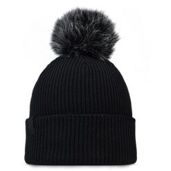 Czapka BUFF KNITTED BEANIE KESHA. Czarne czapki zimowe Buff, bez wzorów, z materiału, eleganckie. Za 219.90 zł.