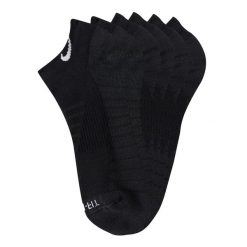 Skarpety Unisex Dla Dorosłych Everyday Max Cushion NoShow (zestaw 3 Sztuk). Czarne skarpetki Nike, bez wzorów. Za 96.99 zł.