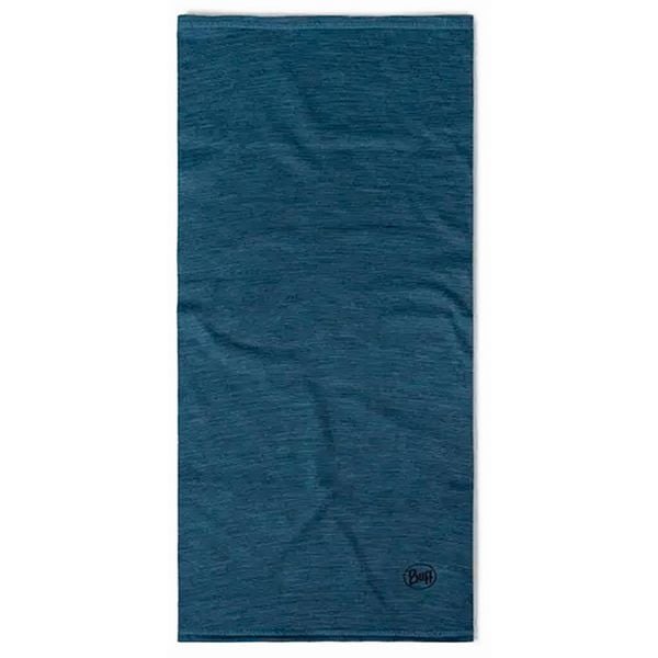 Komin chusta wielofunkcyjna z wełny merino lightweight. Niebieskie chusty Buff, na jesień, bez wzorów, z materiału. Za 129.90 zł.