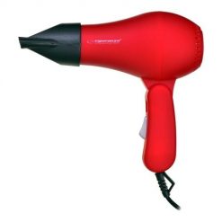 Suszarka do włosów Esperanza AURORA EBH003R (750W; kolor czerwony). Czerwone lokówki Esperanza. Za 27.99 zł.