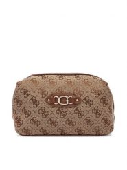 Guess Kosmetyczka PW7586 P6490 Brązowy. Brązowe torebki klasyczne Guess, z aplikacjami, bez dodatków. Za 214.99 zł.