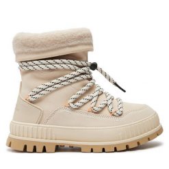 Trapery Palladium. Białe traperki Palladium, bez wzorów, bez obcasa, bez zapięcia. Za 679.99 zł.