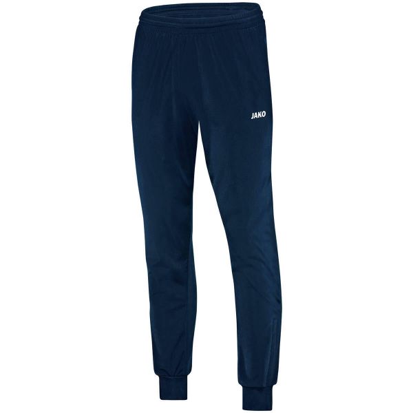 Spodnie dresowe Jako polyester Classico. Niebieskie spodnie dresowe JAKO, bez wzorów, z dresówki. Za 190.00 zł.