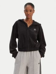 Adidas Bluza Essentials Chenile KE1117 Czarny Loose Fit. Czarne bluzy adidas, m, bez wzorów, z bawełny, bez ramiączek, bez kaptura. Za 299.99 zł.